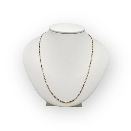 Collier Chaîne maille Figaro 50 cm en or jaune 18k (750) 58 Facettes 149065515