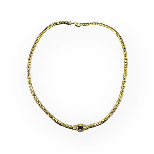 Collier Collier ras-de-cou en or jaune, saphir et diamants 58 Facettes 149066022