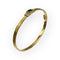 Bracelet Bracelet jonc ovale ouvrant en or jaune 750, saphir et diamants 58 Facettes 149066023