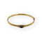 Bracelet Bracelet jonc ovale ouvrant en or jaune 750, saphir et diamants 58 Facettes 149066023
