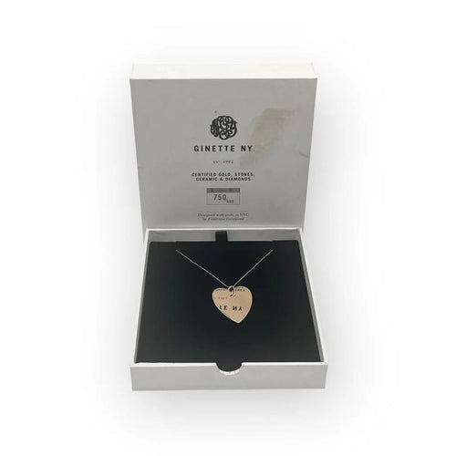 Collier Ginette NY - Collier cœur en or rose 18K 58 Facettes 149056883