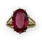 Bague 53 Bague en or jaune 18K avec pierre rouge 58 Facettes 149058569