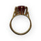 Bague 53 Bague en or jaune 18K avec pierre rouge 58 Facettes 149058569