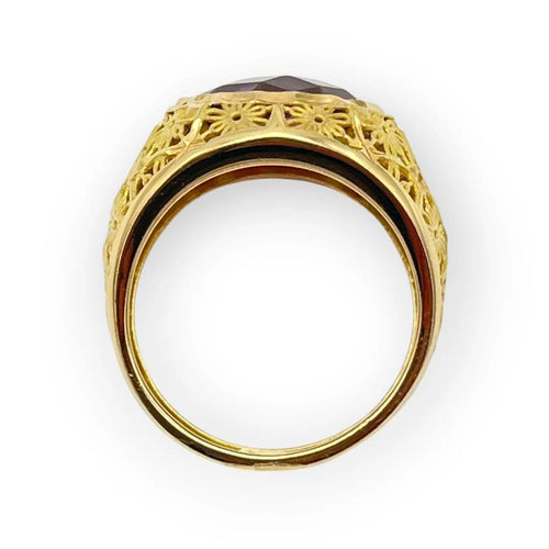 Bague 52 Bague en or jaune 18K avec améthyste ovale 58 Facettes 149061005