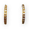 Boucles d'oreilles Créoles en or jaune 18K et diamants 58 Facettes 149060553