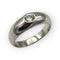 Bague 51 Bague jonc anglaise en or blanc 18K avec diamant 0,16 ct 58 Facettes 149061011