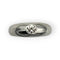 Bague 51 Bague jonc anglaise en or blanc 18K avec diamant 0,16 ct 58 Facettes 149061011
