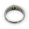 Bague 51 Bague jonc anglaise en or blanc 18K avec diamant 0,16 ct 58 Facettes 149061011