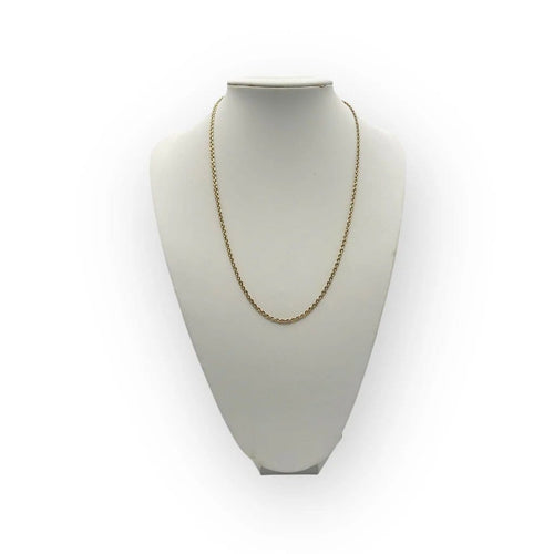 Collier Chaîne maille jaseron bombée en or jaune 18K, 62 cm 58 Facettes 149062581