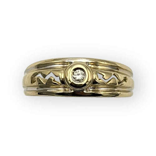 Bague 53 Bague à motif en or jaune et diamant 58 Facettes 149059010