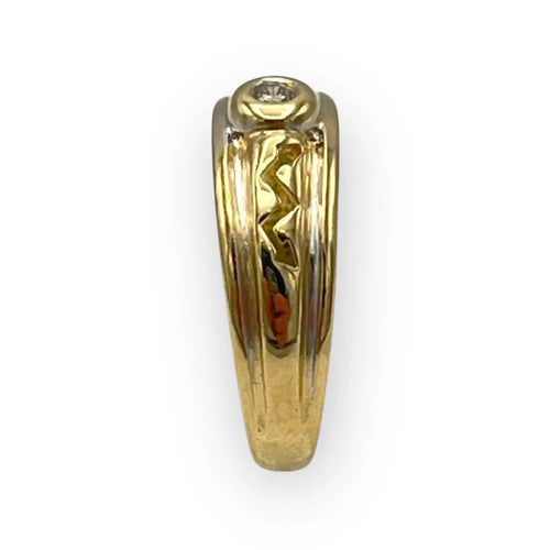 Bague 53 Bague à motif en or jaune et diamant 58 Facettes 149059010