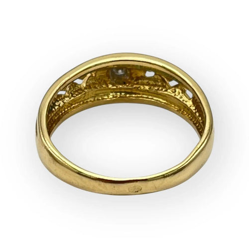 Bague 53 Bague à motif en or jaune et diamant 58 Facettes 149059010