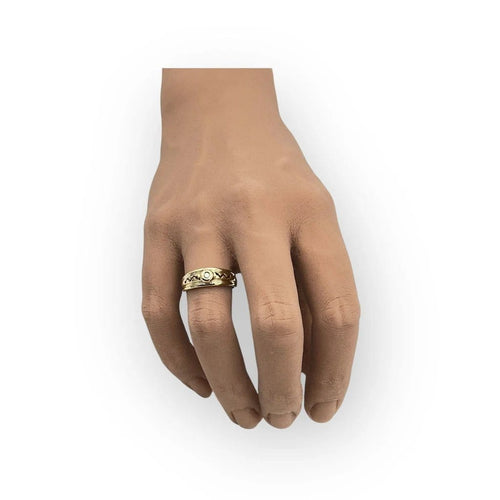 Bague 53 Bague à motif en or jaune et diamant 58 Facettes 149059010
