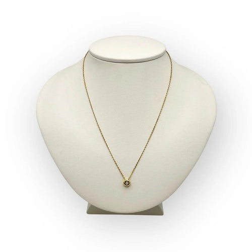 Collier Collier solitaire en or jaune 18K et diamant 58 Facettes 149063075