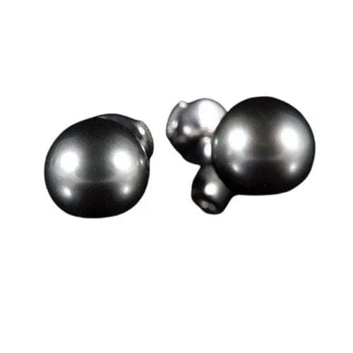 Boucles d'oreilles Puces d’oreilles - Perles de culture de Tahiti 11 mm en or blanc 58 Facettes R754