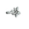 Bague 51 Bague fleur en or blanc et diamants 58 Facettes A1442