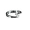 Bague 54 Bague solitaire en or blanc sertie d’un diamant 0,18 ct 58 Facettes R636