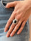 Bague 50 Bague Art déco saphir et diamants en platine 58 Facettes