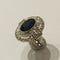 Bague 50 Bague Art déco saphir et diamants en platine 58 Facettes