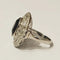Bague 50 Bague Art déco saphir et diamants en platine 58 Facettes