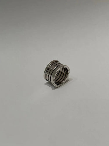 Bague 53 Bvlgari B.zero1 - Bague 4 bandes en or blanc 18 carats 58 Facettes