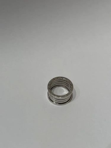 Bague 53 Bvlgari B.zero1 - Bague 4 bandes en or blanc 18 carats 58 Facettes