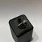 Bague 57 Bague solitaire en or blanc 18 carats avec diamant taille brillant 58 Facettes