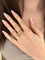 Bague 55 Bague en or jaune sertie de diamants taille princesse 58 Facettes