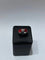 Bague 52 Bague en or blanc 18 carats avec résine rouge et diamants 58 Facettes
