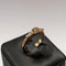 Bague 57 Bague de fiançailles en or jaune 18 carats avec diamant cognac 58 Facettes