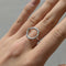 Bague 49 Bague en or blanc 18 carats avec diamant taille brillant 58 Facettes