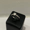 Bague 57 Bague de fiançailles en or blanc 18 carats avec diamants 58 Facettes