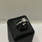 Bague 57 Bague de fiançailles en or blanc 18 carats avec diamants 58 Facettes