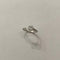 Bague 57 Bague de fiançailles en or blanc 18 carats avec diamants 58 Facettes
