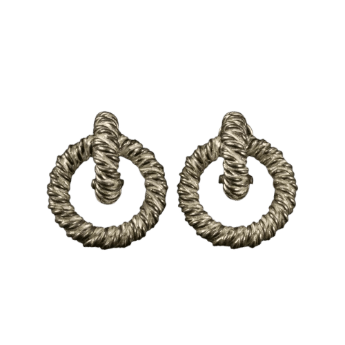 Boucles d'oreilles Hermès Noeuds marins - Boucles d’oreilles clips en argent 925 58 Facettes 104