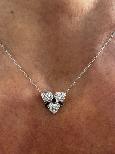 Collier Cartier Caresse d'Orchidée - Collier en or blanc, diamants, améthystes et tourmaline 58 Facettes