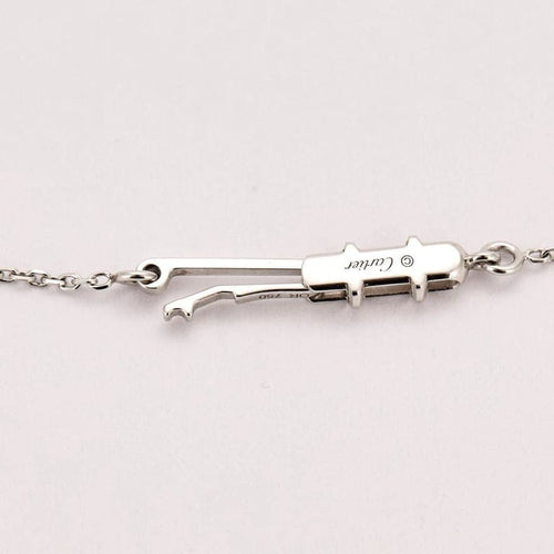 Collier Cartier Caresse d'Orchidée - Collier en or blanc, diamants, améthystes et tourmaline 58 Facettes
