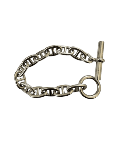 Bracelet Hermès Chaîne d’Ancre - Bracelet 12 maillons en argent massif 58 Facettes