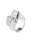 Bague 53 Bague Art déco en or blanc 18 carats et diamants 58 Facettes ES703/6