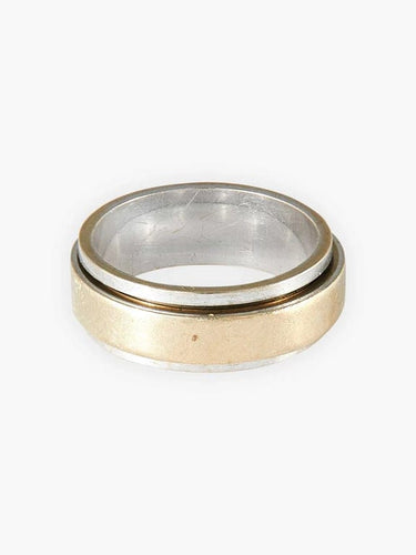 Bague 57 Piaget Possession - Alliance en or gris et or jaune 58 Facettes HS2760