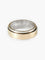 Bague 57 Piaget Possession - Alliance en or gris et or jaune 58 Facettes HS2760