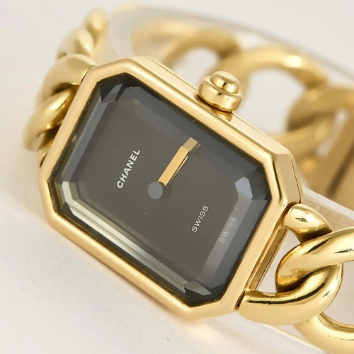 Montre Chanel Première - Montre en or jaune 18 carats, chaîne gourmette 58 Facettes