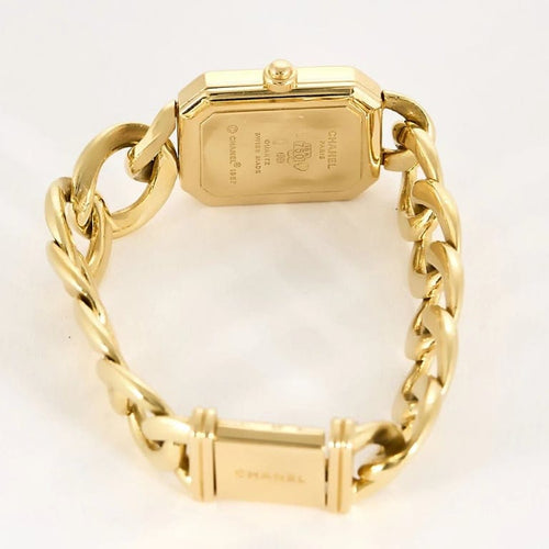 Montre Chanel Première - Montre en or jaune 18 carats, chaîne gourmette 58 Facettes