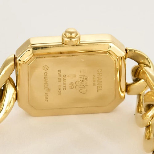 Montre Chanel Première - Montre en or jaune 18 carats, chaîne gourmette 58 Facettes