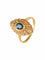 Bague 52 Bague marquise en or jaune 18 carats, saphir et diamants 58 Facettes HS20428