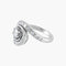 Bague 50 Bague tourbillon en or blanc 18K et diamants 58 Facettes