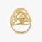 Bague 55 Bague style Art nouveau Iris en or jaune 18K et laque 58 Facettes