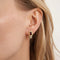Boucles d'oreilles Boucles d’oreilles en or jaune 18K, diamants et rubis cabochon 58 Facettes HS21215