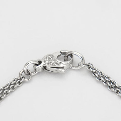 Collier Collier en or gris 18K pavé de diamants 58 Facettes HS20354
