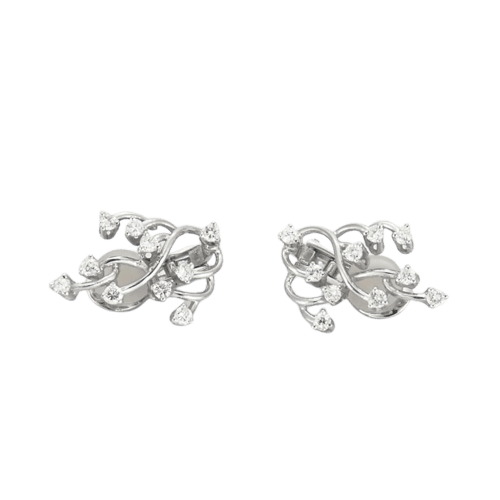Boucles d'oreilles Boucles d'oreilles - Or gris 18K et diamants 0,5 ct 58 Facettes HS7269
